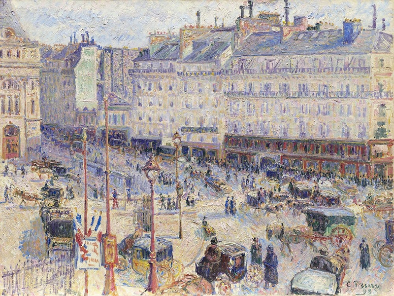 The Place Du Havre, Paris (1893), Camille Pissarro