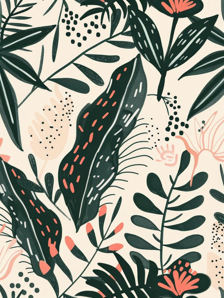 Seamless Tropical Pattern 4