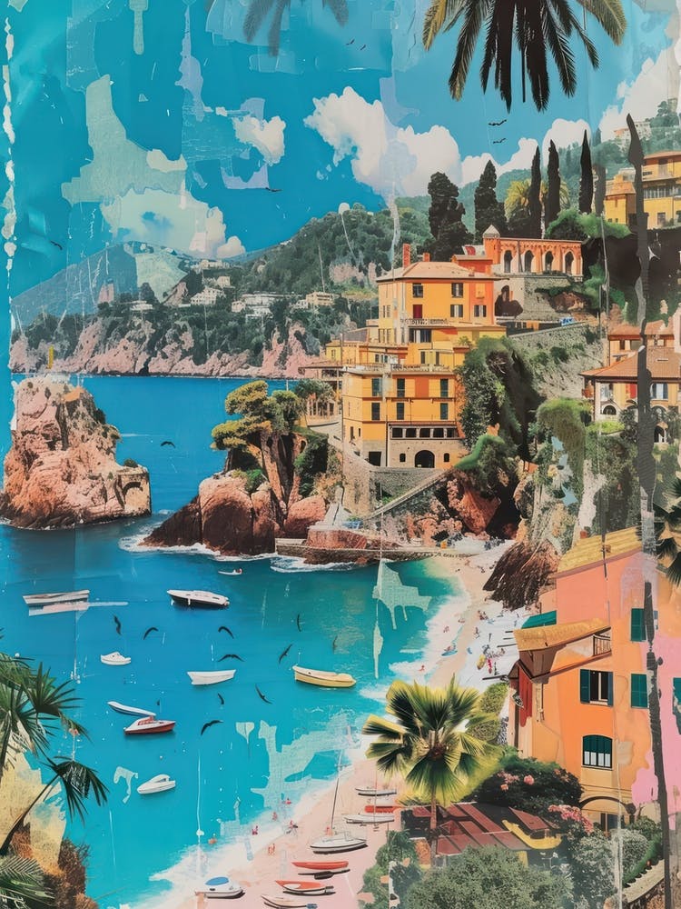 Portofino   Retro Collage Style 2