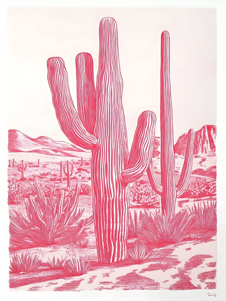 Cactus In Pink