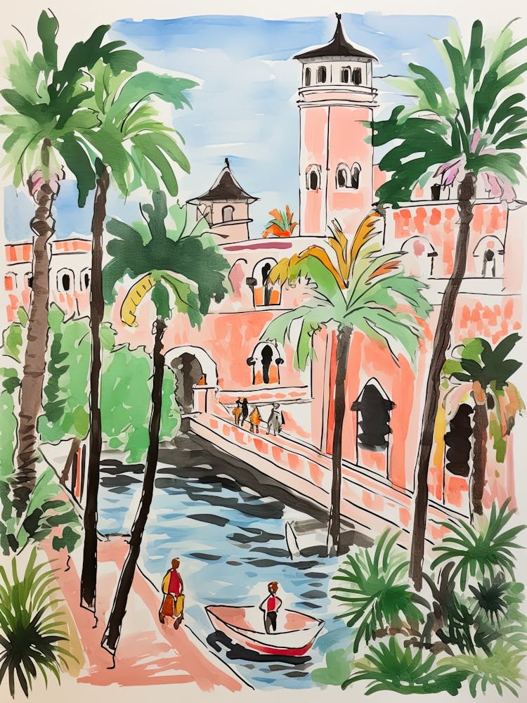 The Cloister At Sea Island Sea Island, Georgia Resort-Märchenbuch-Illustration 2