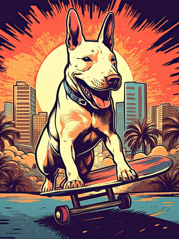 Illustration de Skateboard Bull Terrier 4