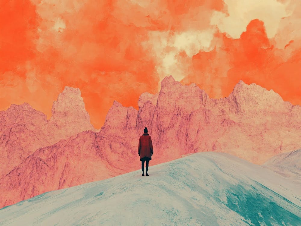 Man On Top Of Mountain 1