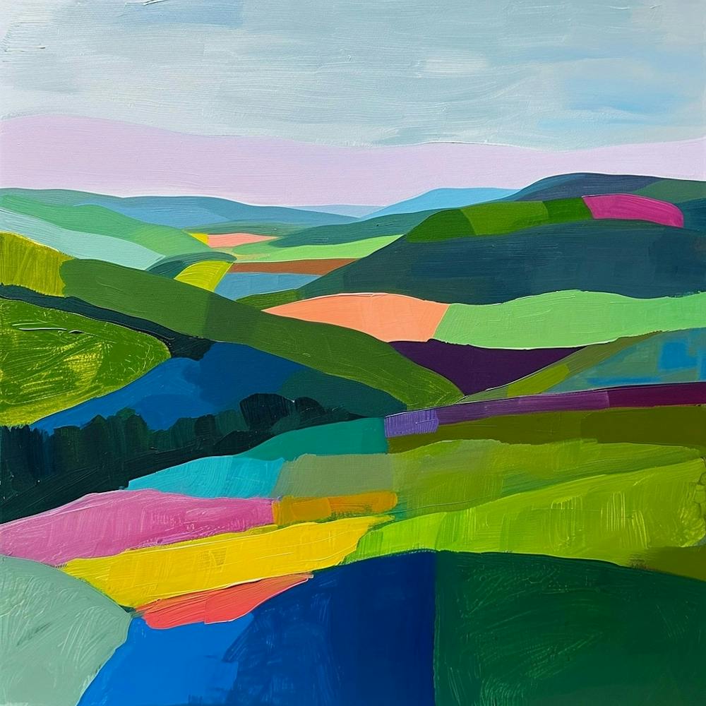 Colourful Abstract Dartmoor National Park England 3