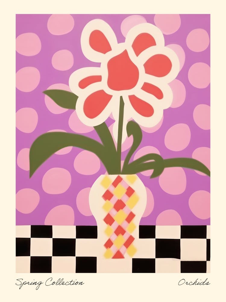 Spring Collection Orchids Flower Vase 8