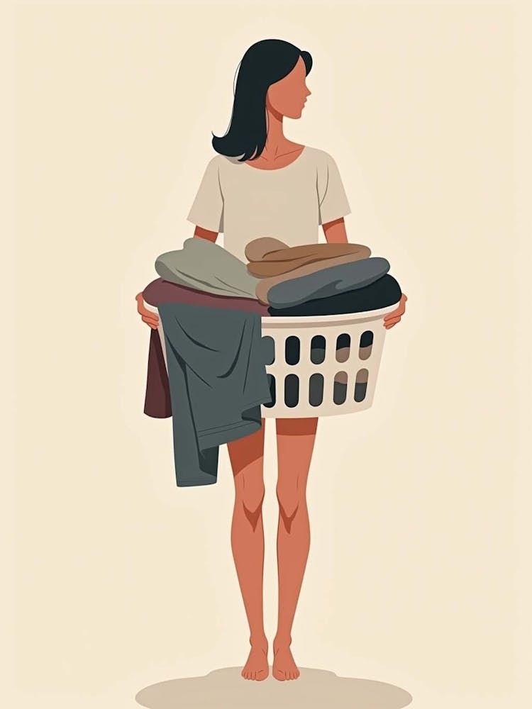 Laundry Basket Neutral Print (1)