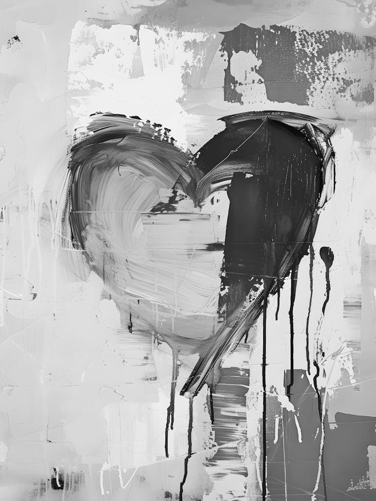 Heart Of Black And White