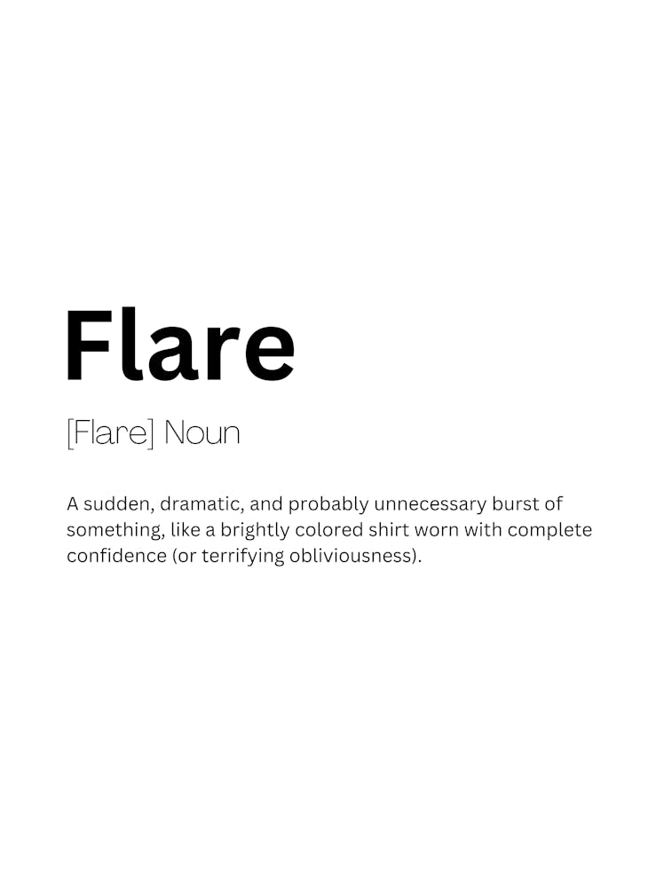 Définition Signification Flare 1