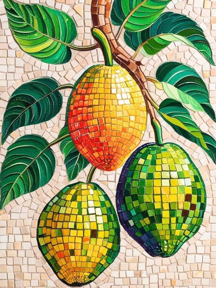 Three Oranges On A Branch