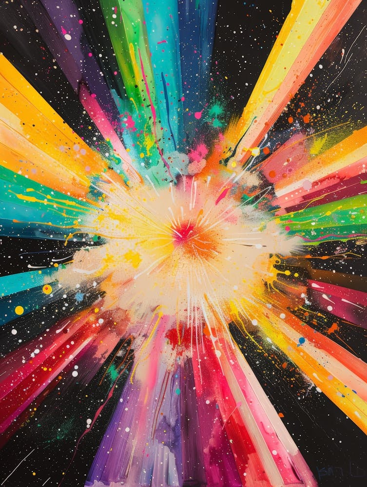 Weltraum-Explosion