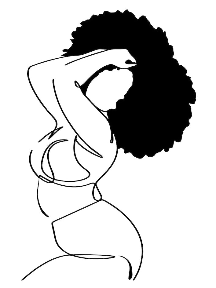 Nude With Afro
