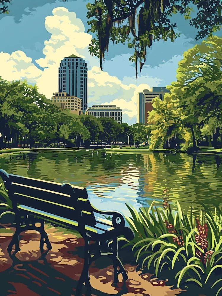 City Park Retro Pop Art 3