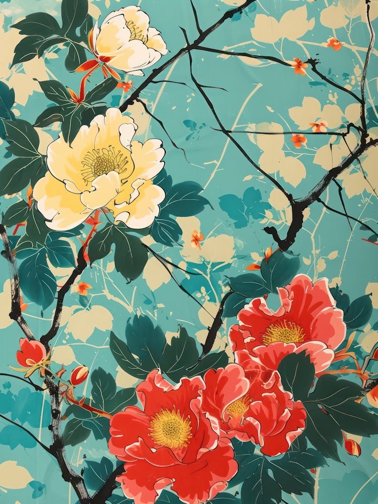 Hokusai Great Japan Botanical Japanese 15