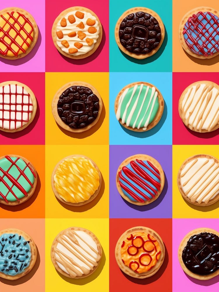 Cookies Tile Effect Pop Art