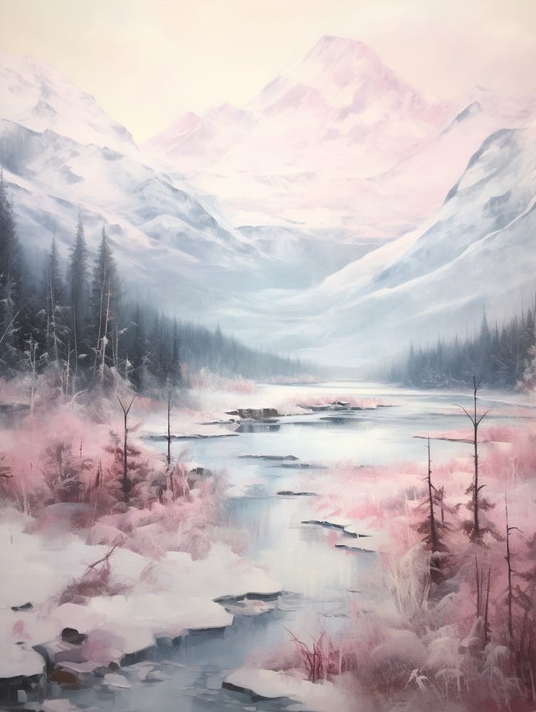 Dreamy Winter Painting Vanoise National Park France 4