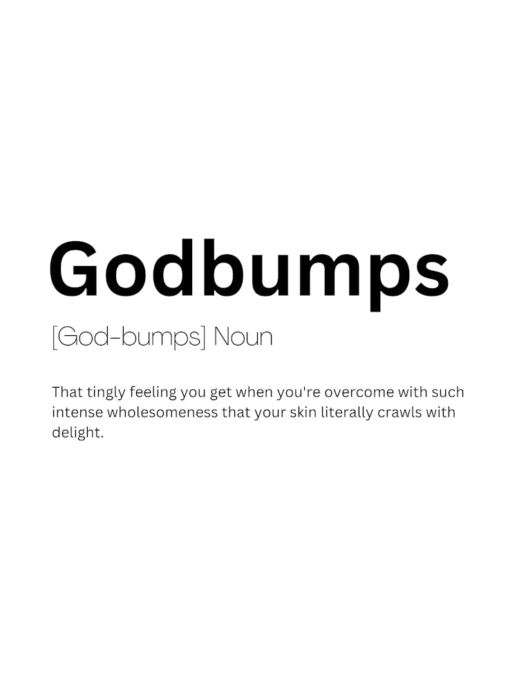 Godbumps Definition Meaning