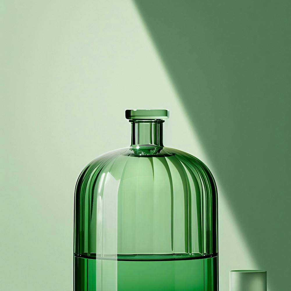 Green Glass Bottle