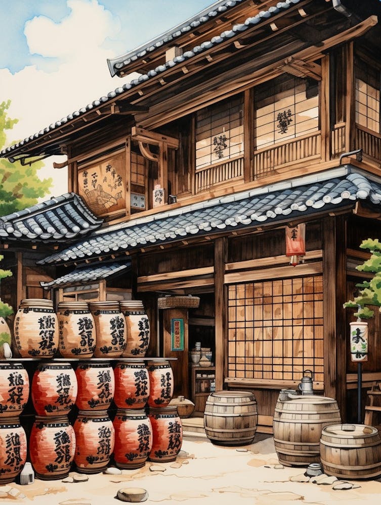 Fûts de Saké Japonais 6