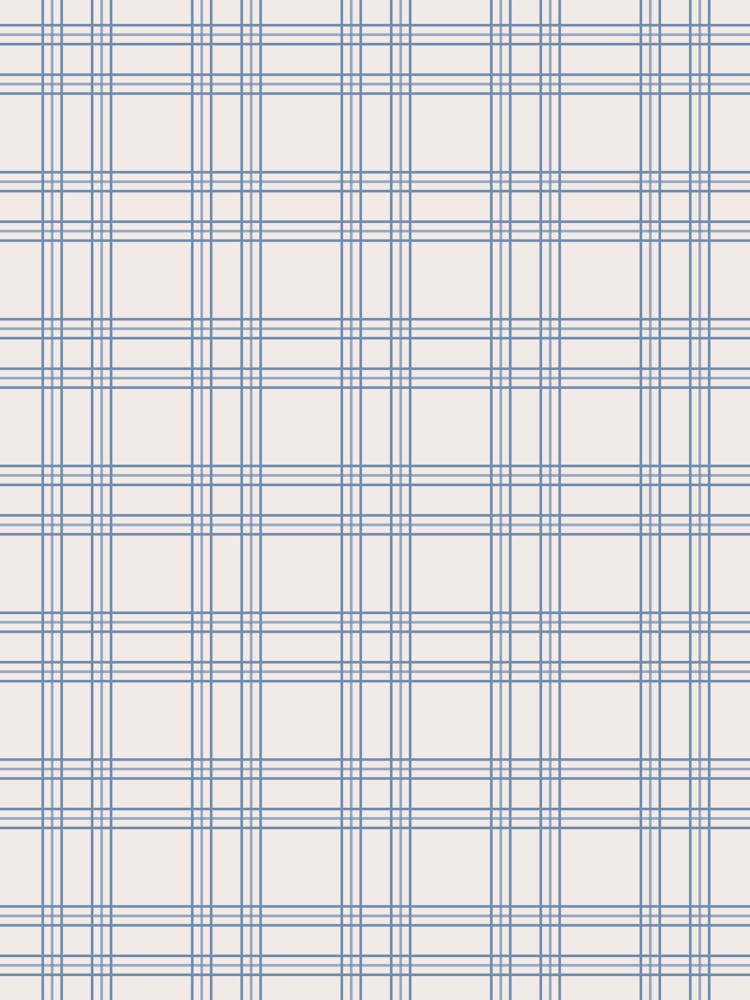 Blue And Cream Gingham