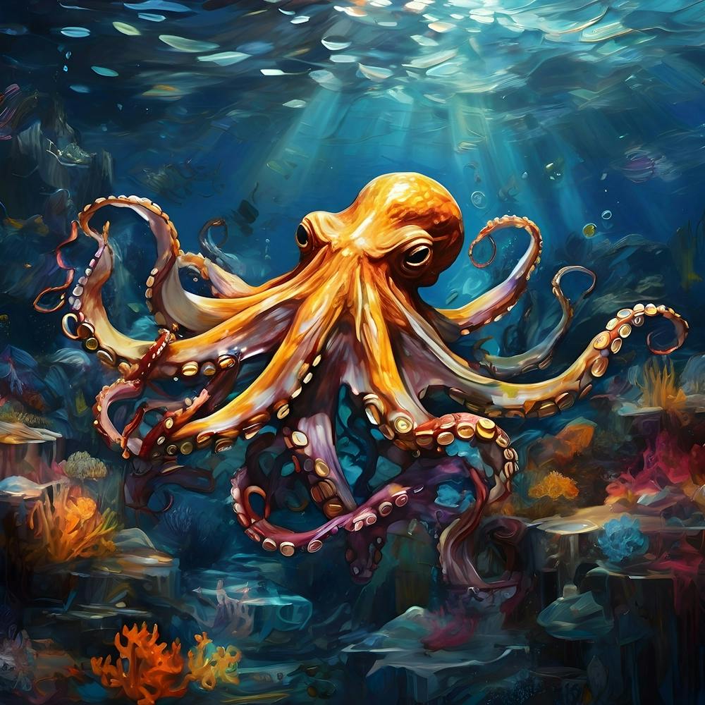 Octopus In The Sea