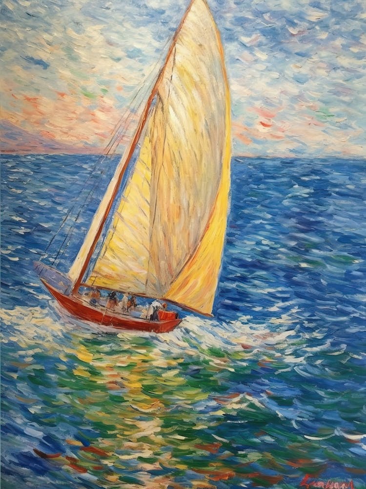 Sailing In The Style Of Monet 2