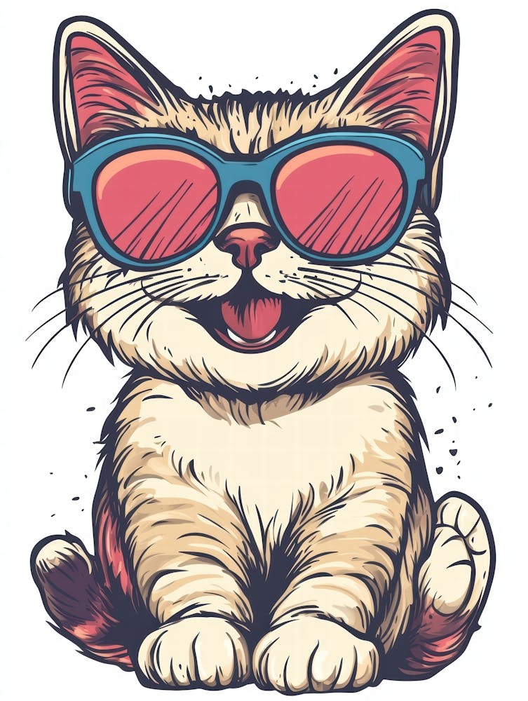 Cat In Sunglasses 1