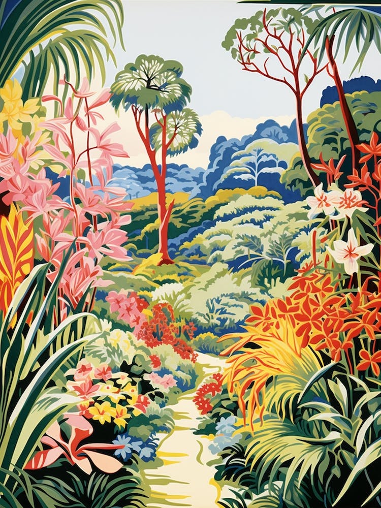 Harry P Leu Gardens Usa Modern Illustration 1