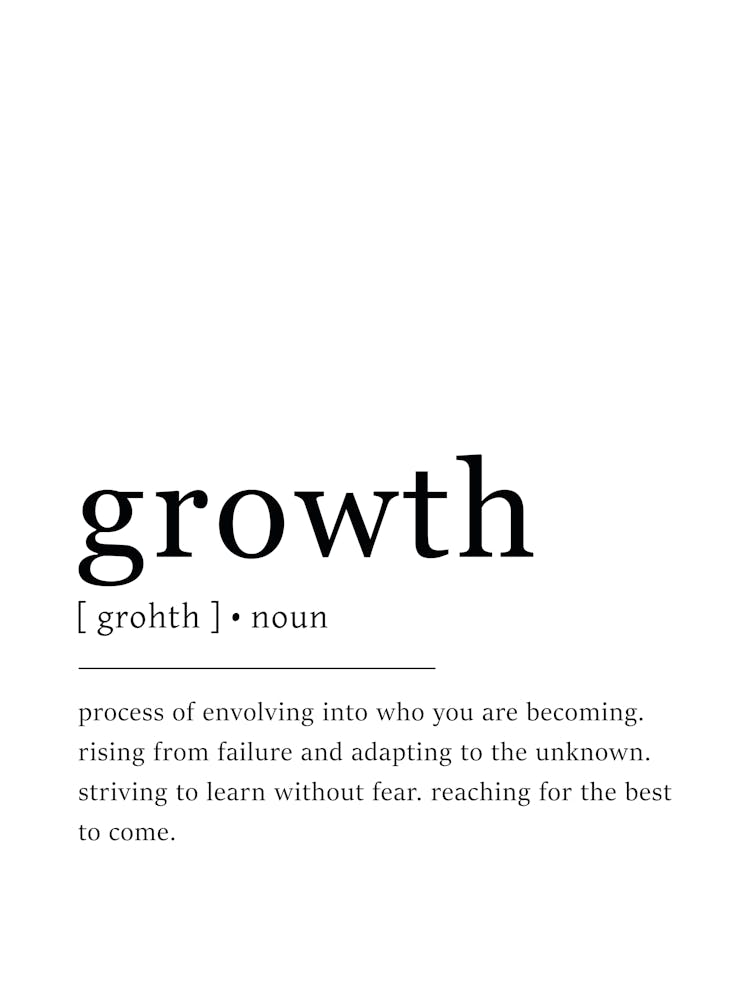 Growth Definition Poster - Dictionary