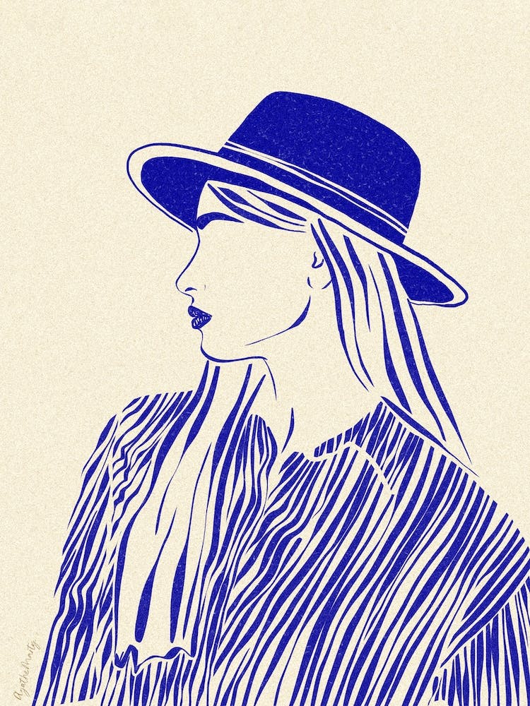 Woman In Blue 7