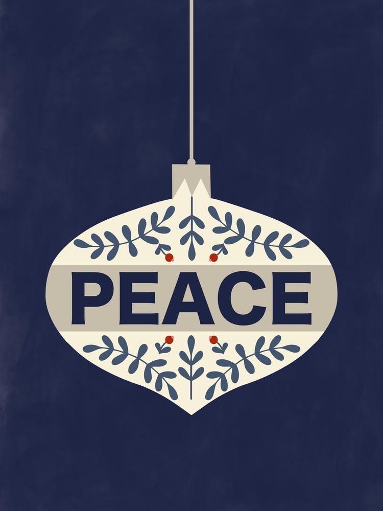 Peace Christmas Ornament