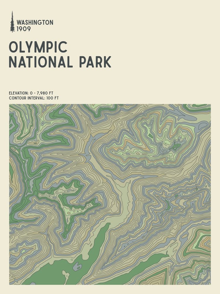 Olympic National Park Series Washington Usa