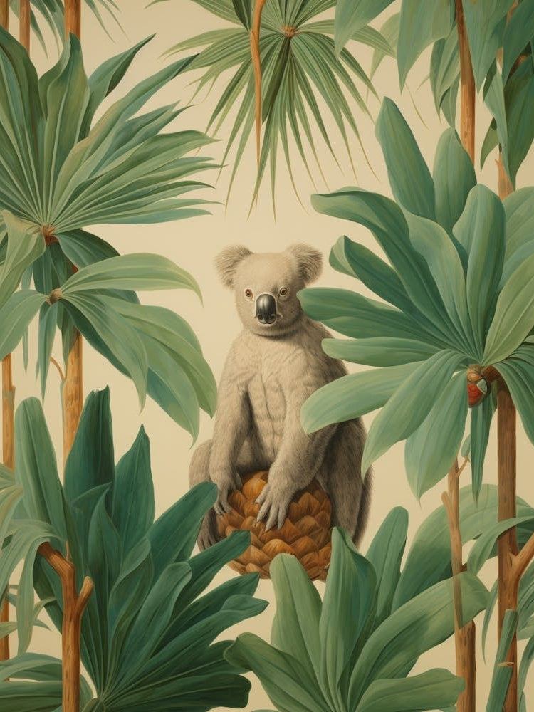 Koala 3 Tropical Animal Portrait