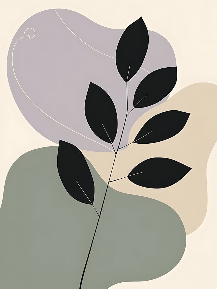 Abstract Nature Blooms in Muted Hues