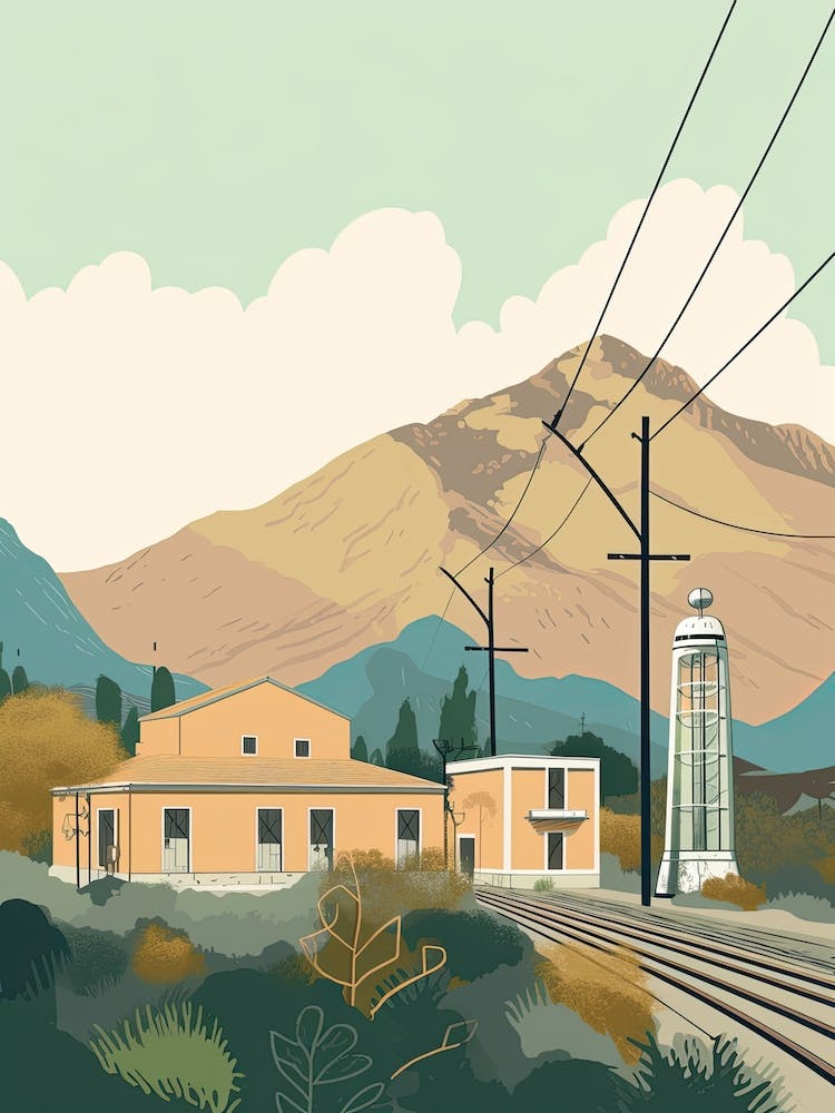 Monterrey Mexico Travel Illustration 1