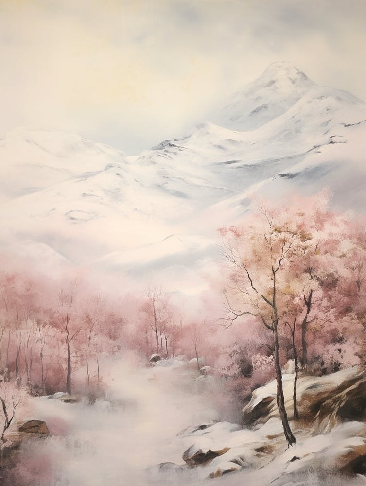 Dreamy Winter Painting Pyrnes National Park France 2