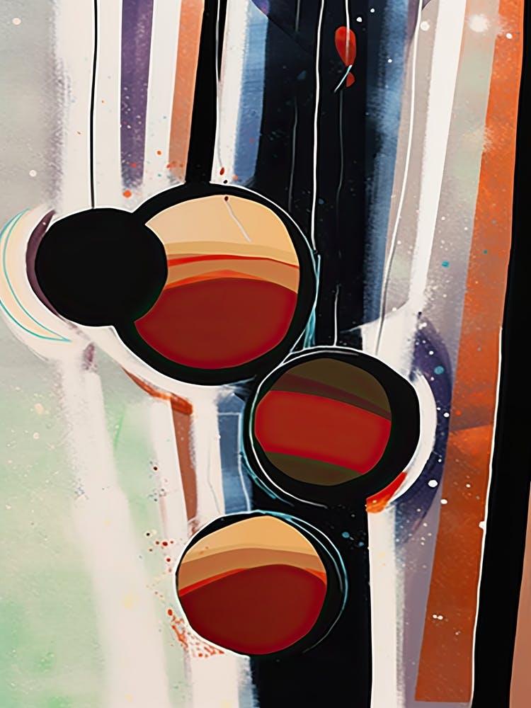 Cherries Painting Abstract 2