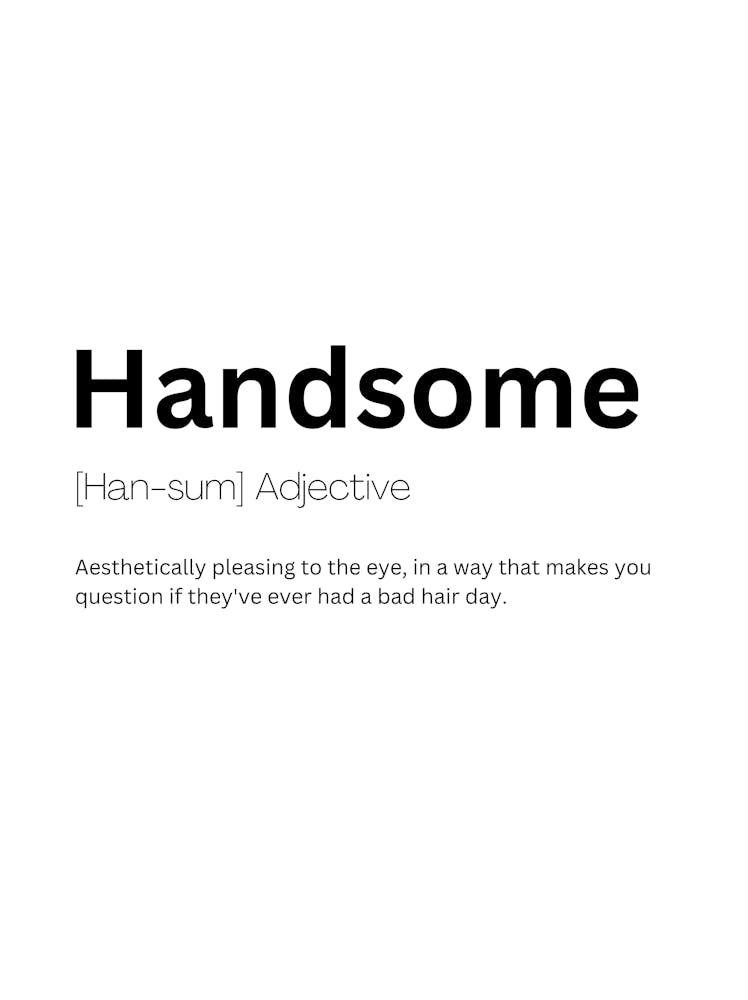 Handsome Definition Meaning