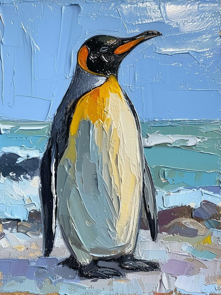 King Penguin St Andrews Bay Colour Block Painting 4
