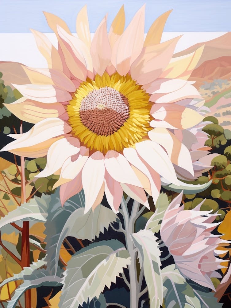 Tournesol 2 Peinture Florale