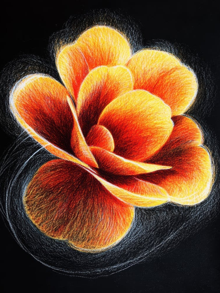 Orange Flower 6