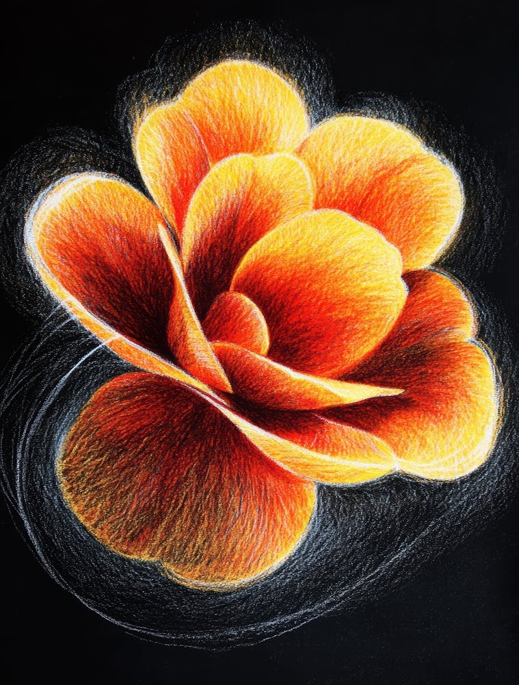 Orange Flower 6