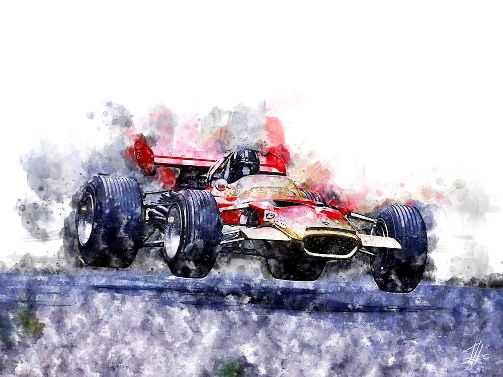 Graham Hill Formula 1 Jump
