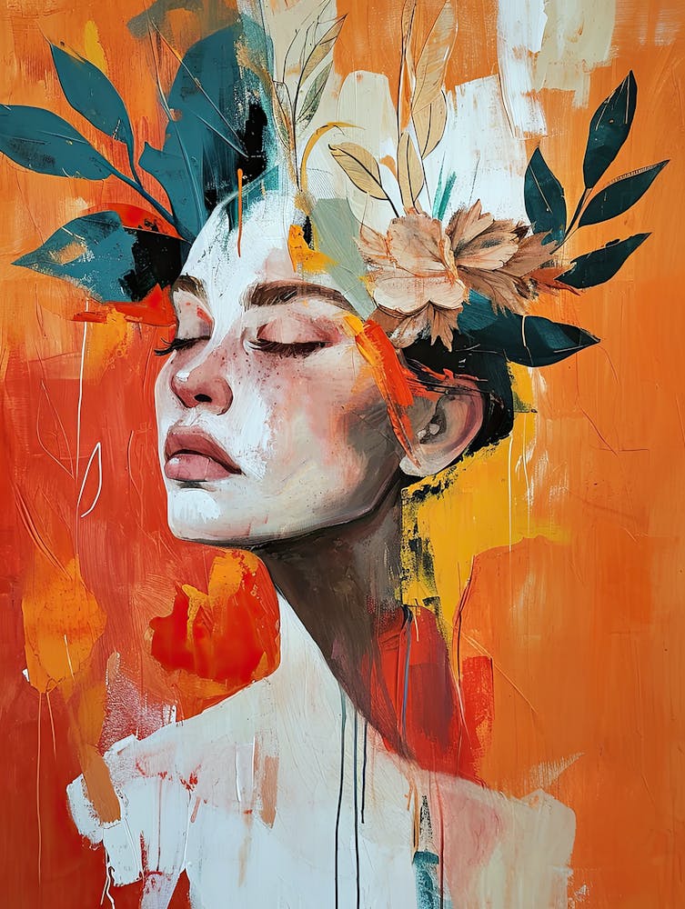 Sacred Feathered Melody, Boho Art Style