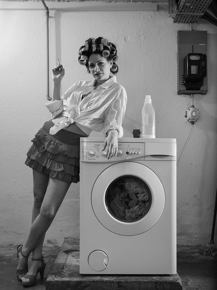 Woman With A Washing Machine