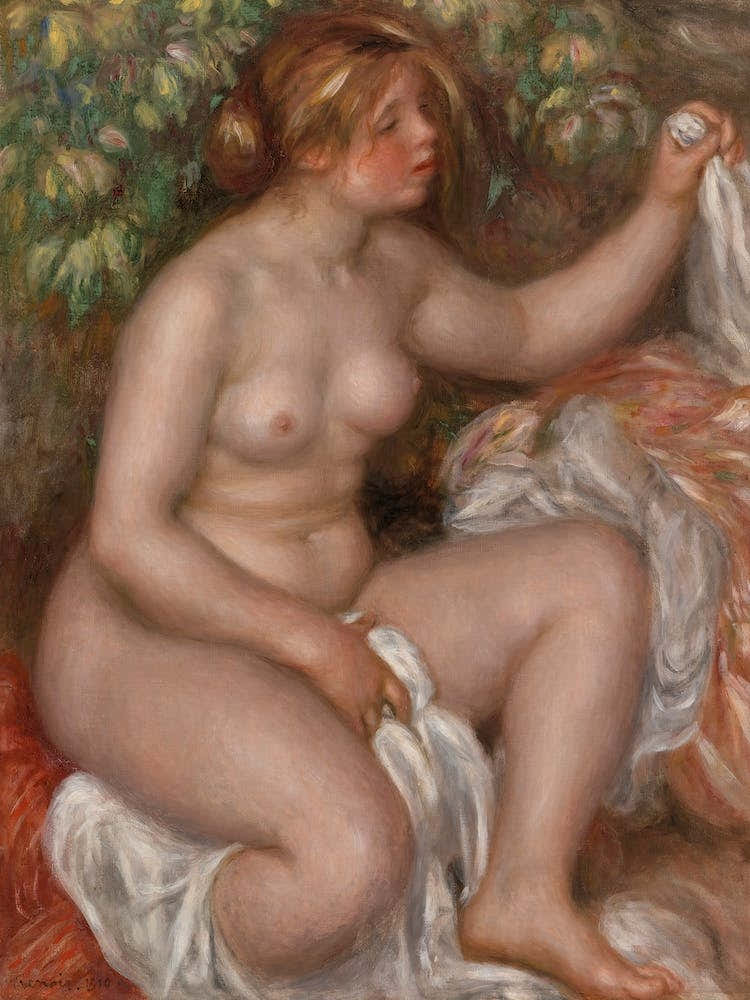 After The Bath, Pierre Auguste Renoir