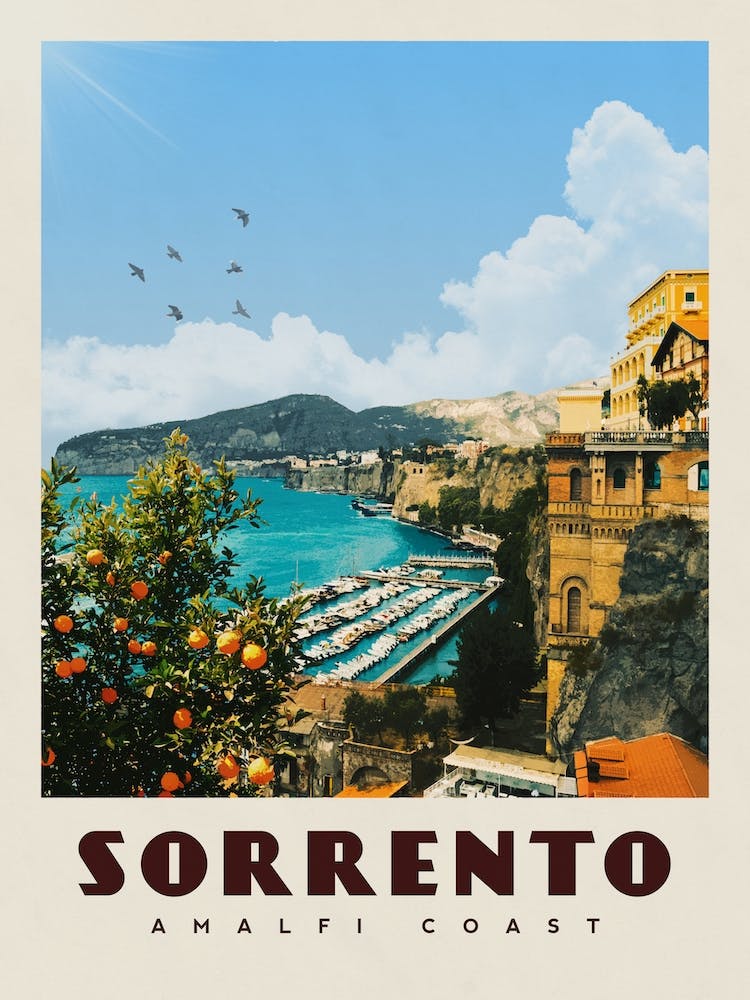 Sorrento Italy Travel Poster