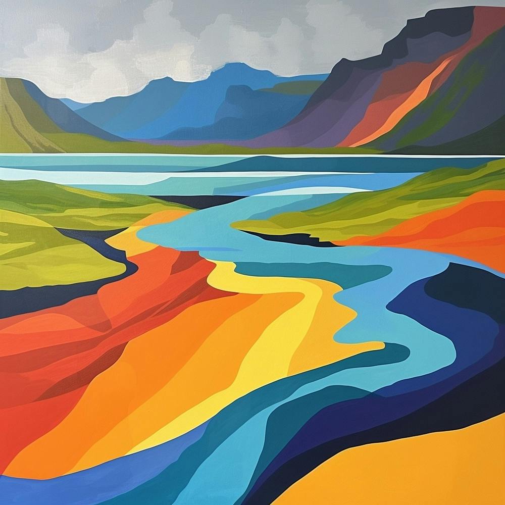 Abstract Travel Collection Iceland 4