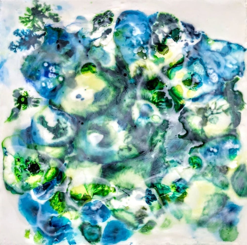 Blue Blossom - Depicts a stunning blossom in shades of blue, with intricate details that capture the essence of its form and texture. The use of blue hues creates a sense of tranquillity and serenity, inviting the viewer to contemplate the inherent beauty