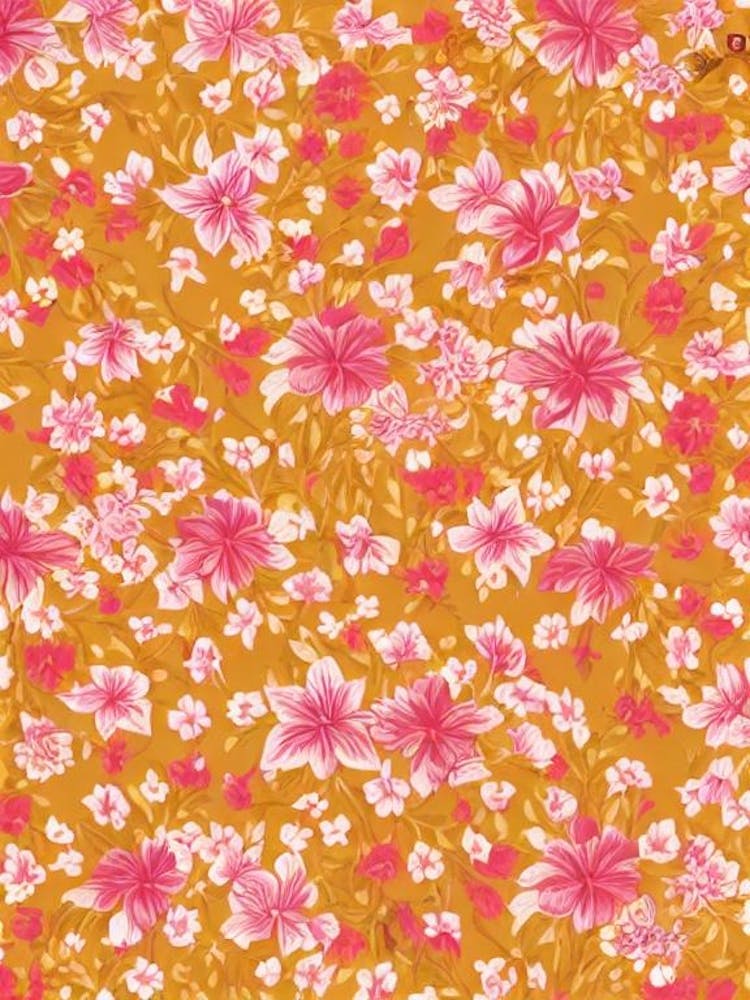 Lilium Floral Print Warm Tones2 Flower