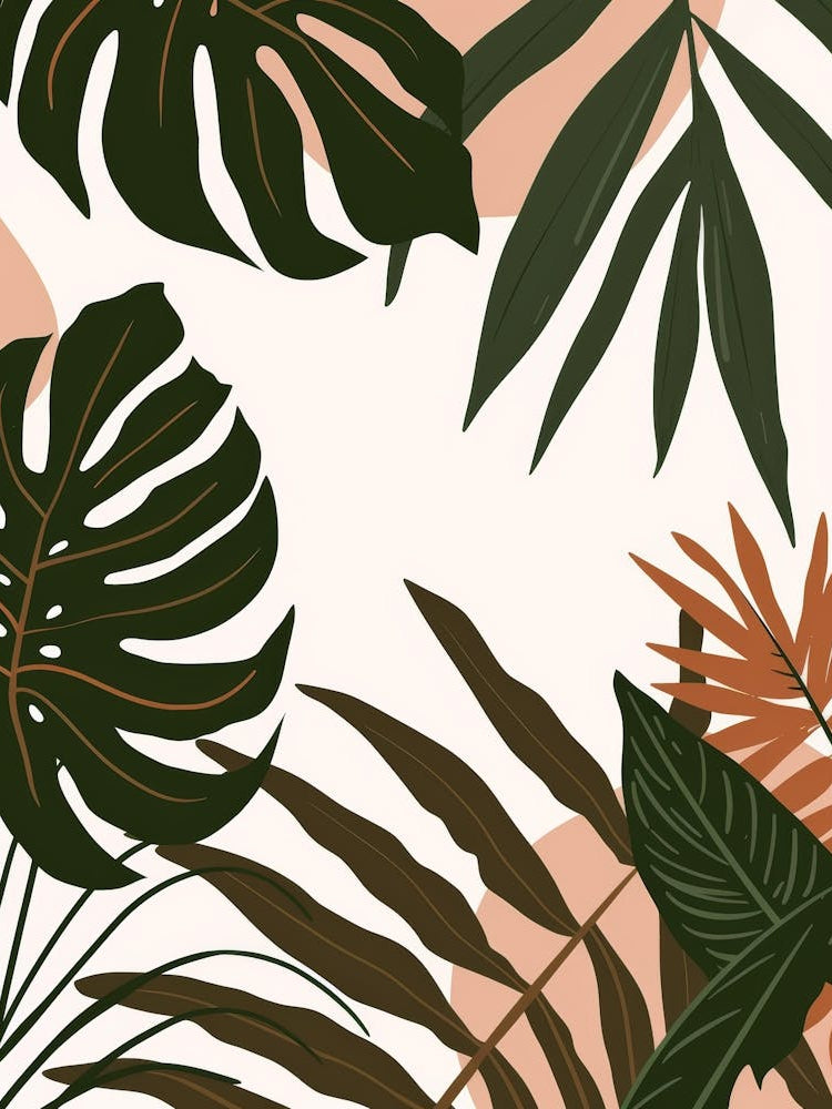 Tropical Leaves Background 5